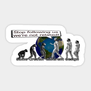 Stop Following Us Sticker